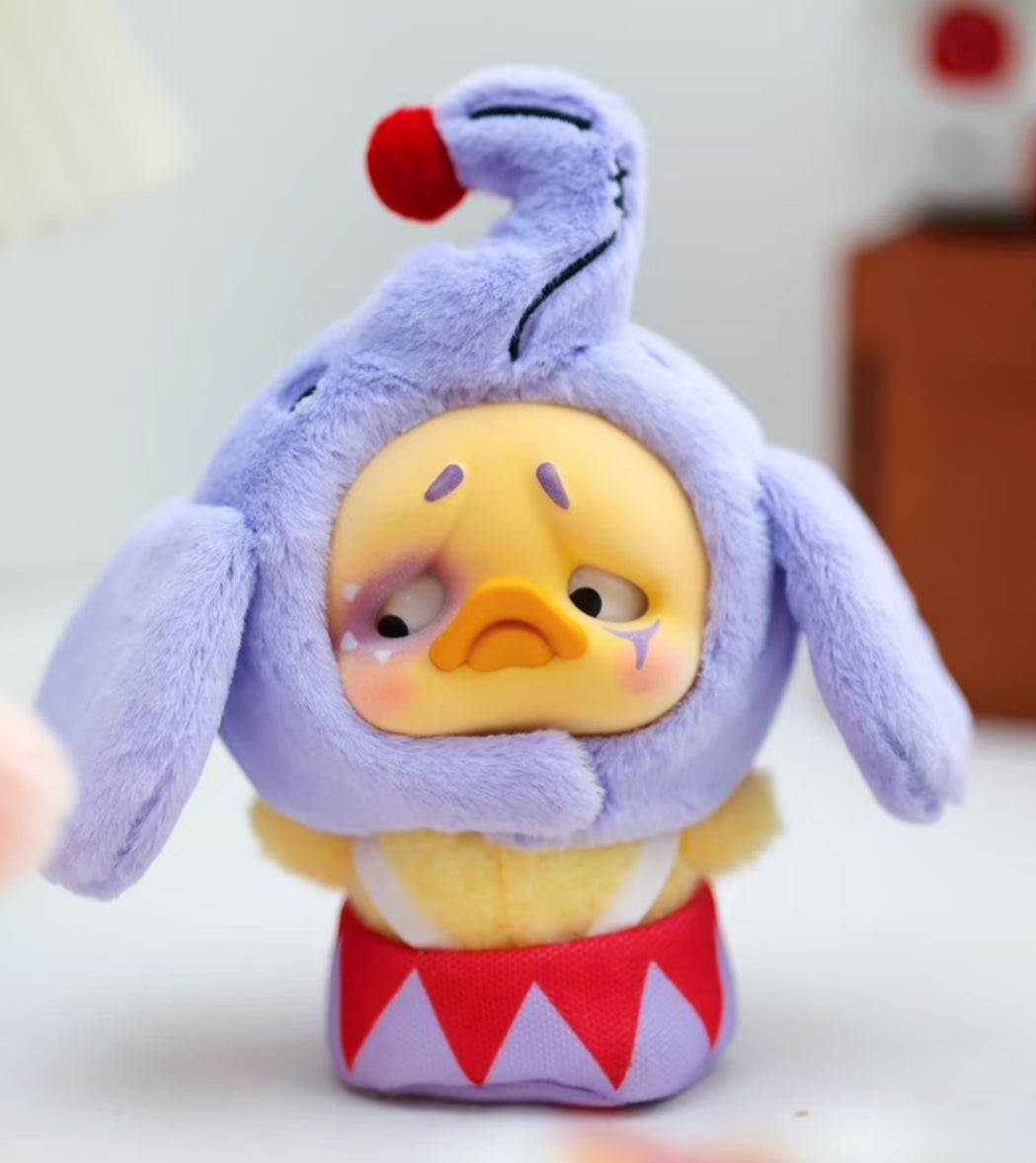 POCKET-UPSETDUCK-CRAZY CIRCUS DUCK PLUSH KEYCHAIN BLINDBOX
