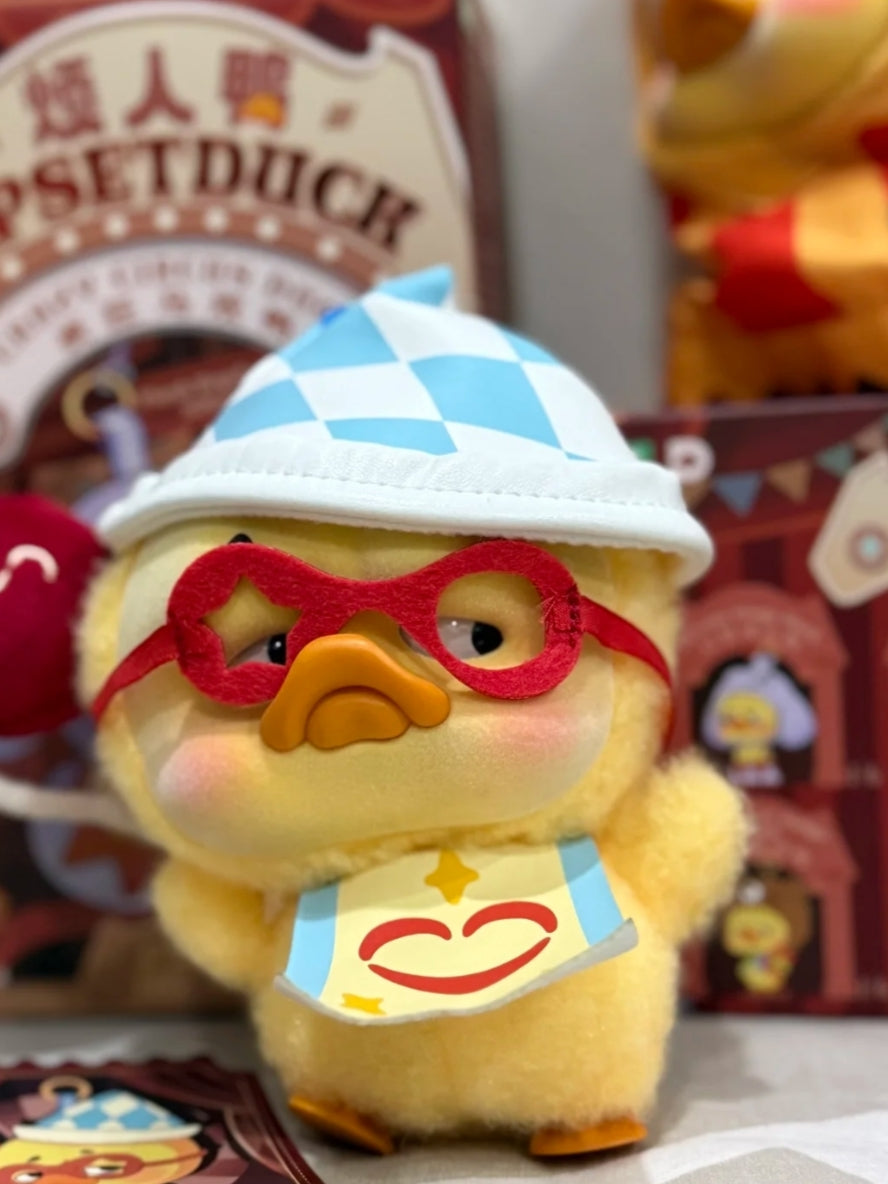 POCKET-UPSETDUCK-CRAZY CIRCUS DUCK PLUSH KEYCHAIN BLINDBOX