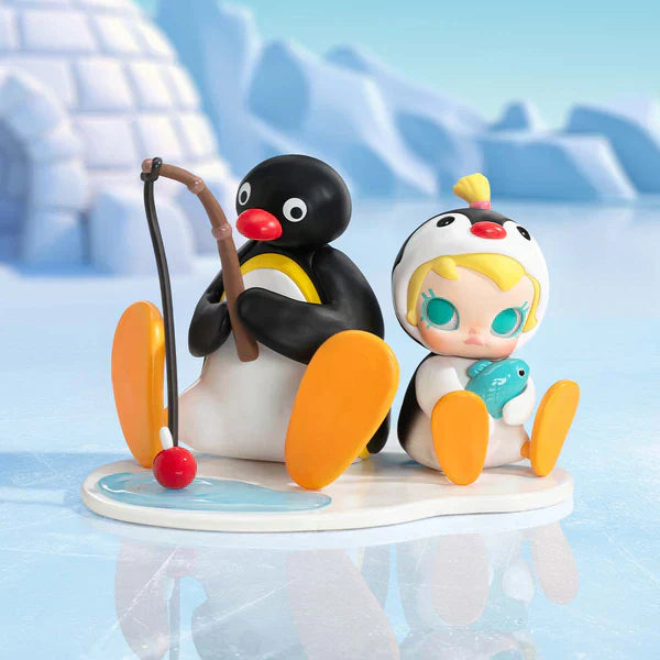 Baby Molly × Pingu Happy Fishing Series-Vinyl Plush Pendant Blind Box