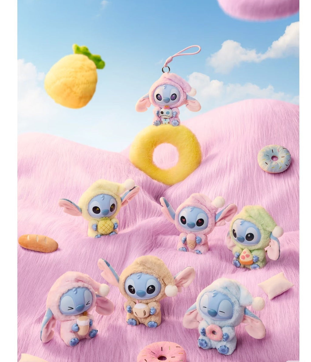 Disney Stitch Eat Something Before Sleep Collection Vinyl Plush Toy Surprise Box