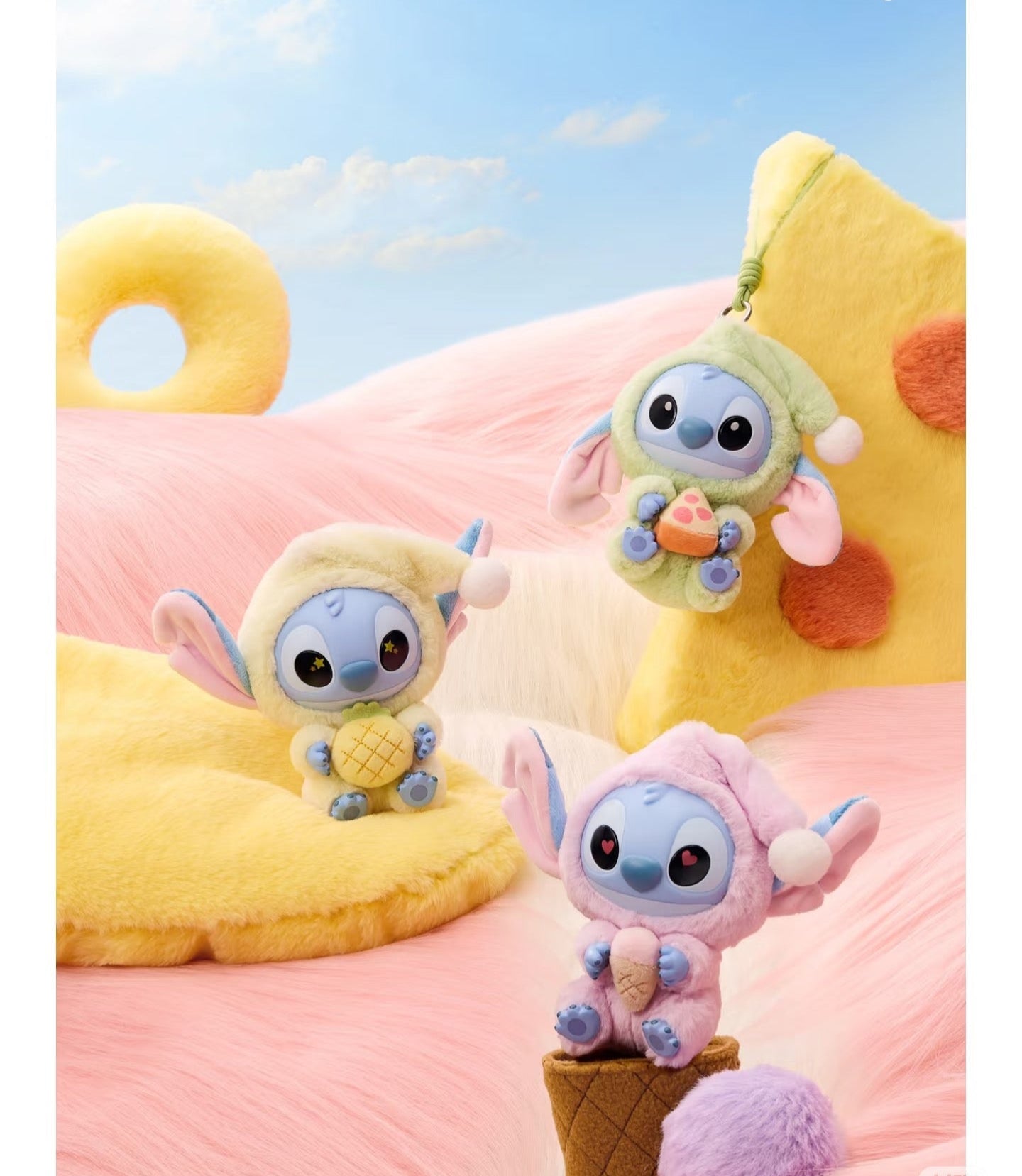 Disney Stitch Eat Something Before Sleep Collection Vinyl Plush Toy Surprise Box