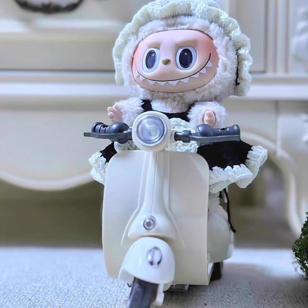 LABUBU motorcycle, toy motorcycle, movable