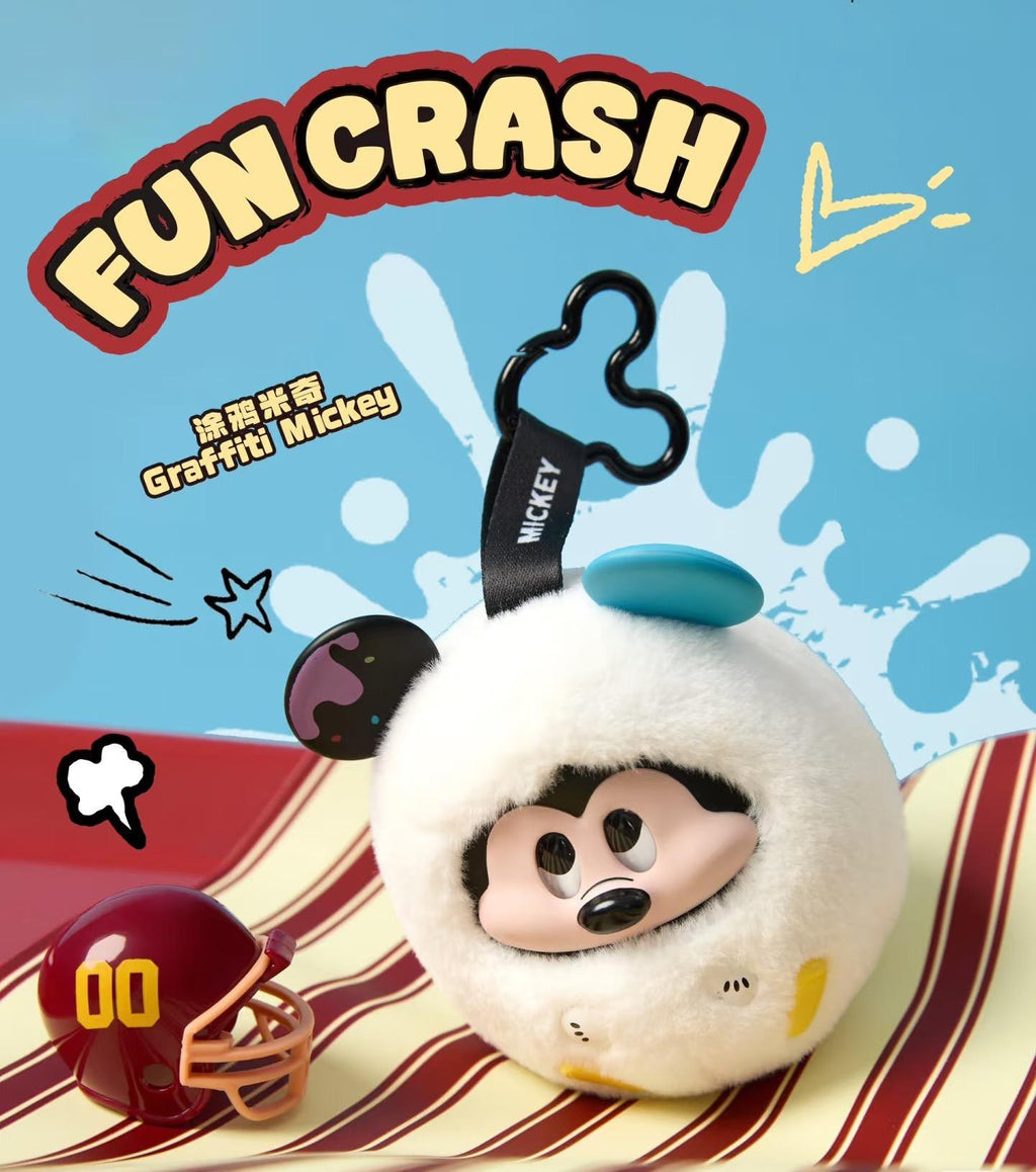 DISNEY FUN CRASH Series Plush Blind Box keychain