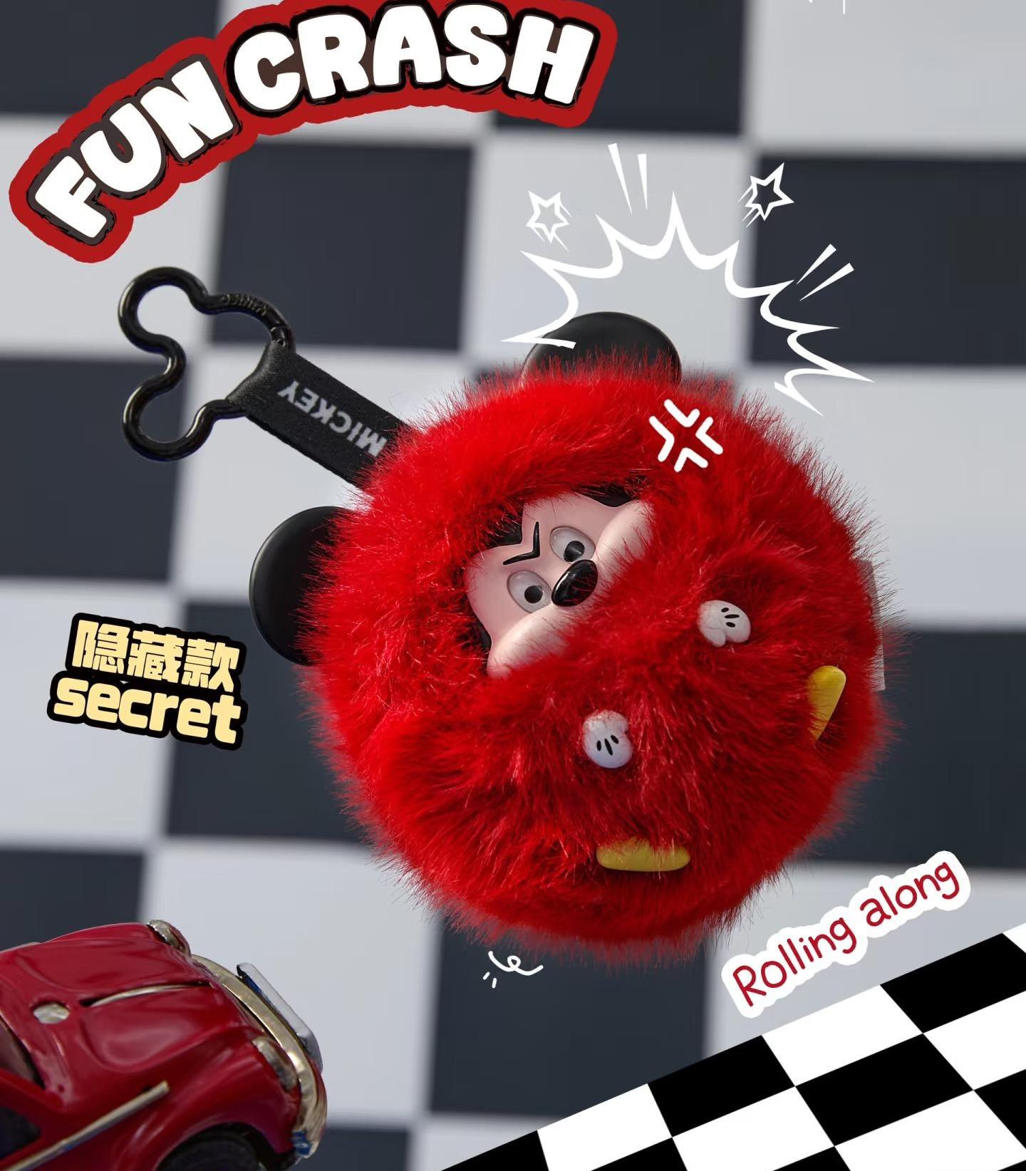 DISNEY FUN CRASH Series Plush Blind Box keychain