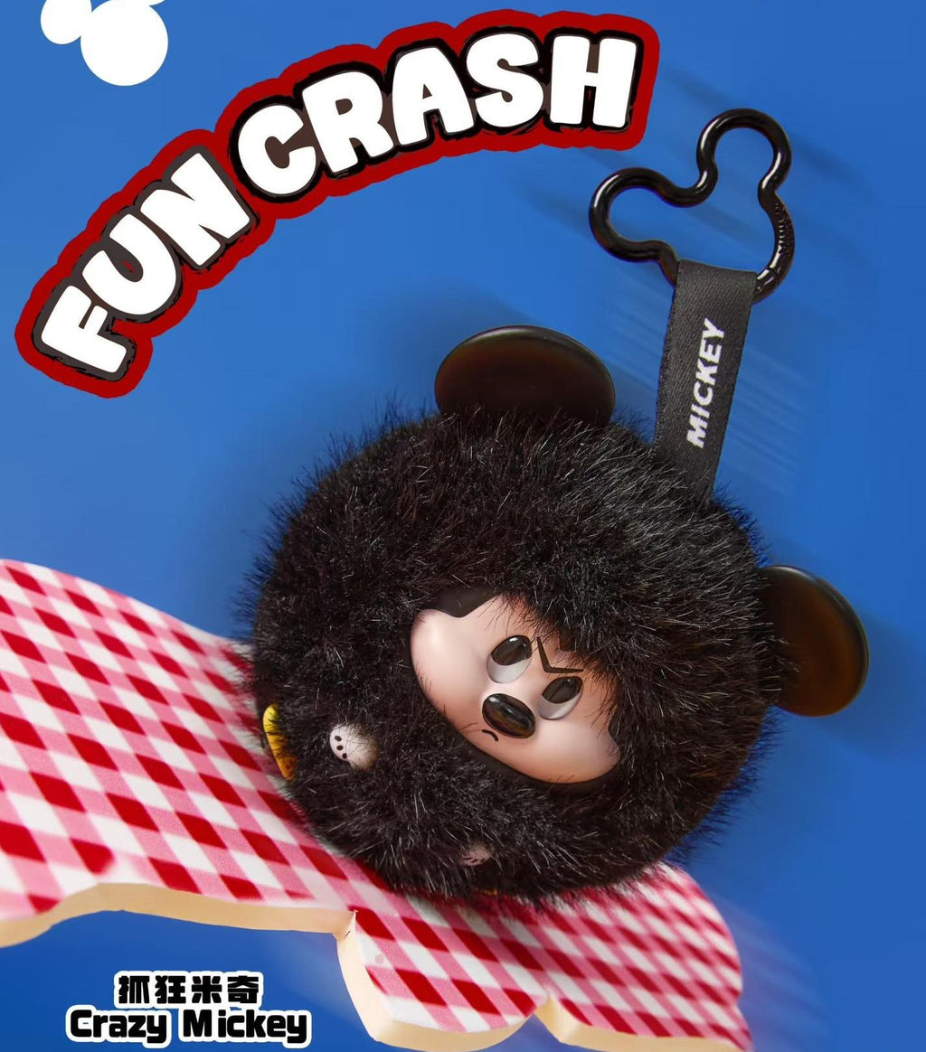 DISNEY FUN CRASH Series Plush Blind Box keychain
