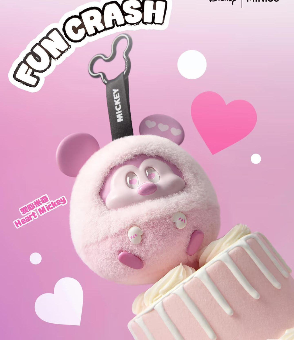 DISNEY FUN CRASH Series Plush Blind Box keychain