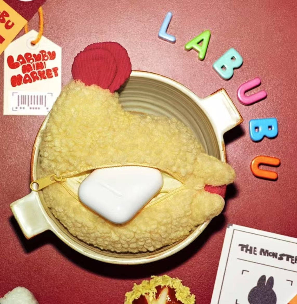 THE MONSTERS Strange Flavor Convenience Store-fried shrimp earphonebag