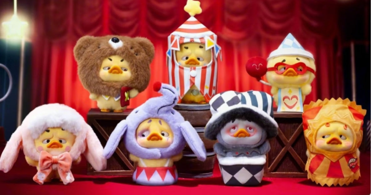 POCKET-UPSETDUCK-CRAZY CIRCUS DUCK PLUSH KEYCHAIN BLINDBOX