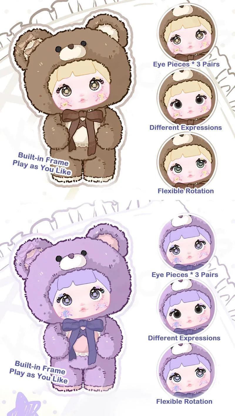 【Sale】NOMMI_400%_Good_Night_Bear_Plush_Series_Blind_Box【HiToys】_–_Bigtoys